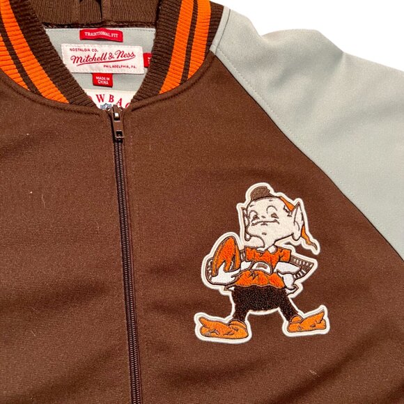 Cleveland Browns Mitchell & Ness Throwbacks Vintage Jacket - Picture 2 of 8